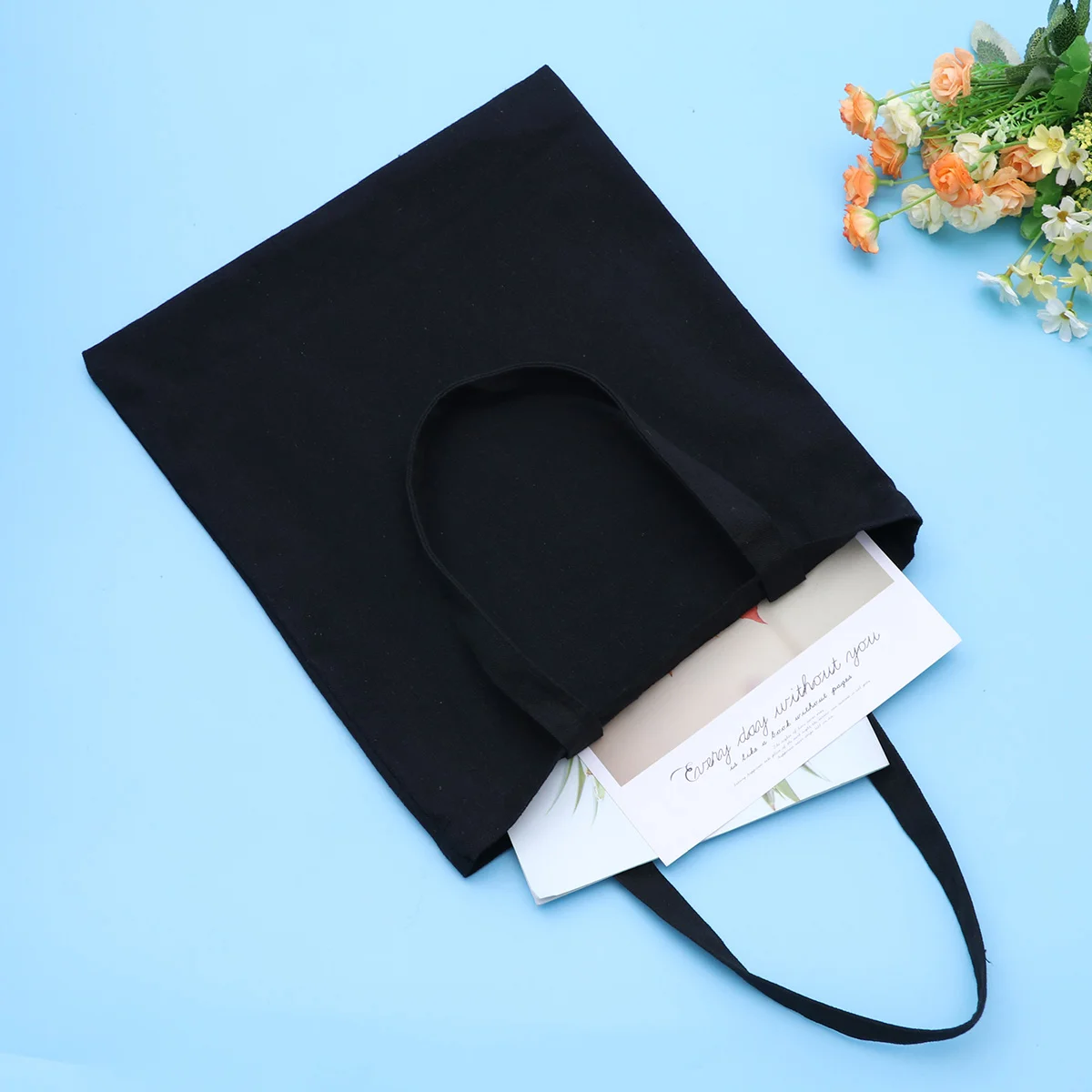 Heavy Duty Canvas Tote Bag Cotton Shopping Handbag Blank Tote Pouch for DIY Crafts Gift Bag(Black) Canvas Bags
Heavy Duty Canvas Tote Bag Cotton Shopping Handbag Blank Tote Pouch for DIY Crafts Gift Bag(Black) Canvas Bags