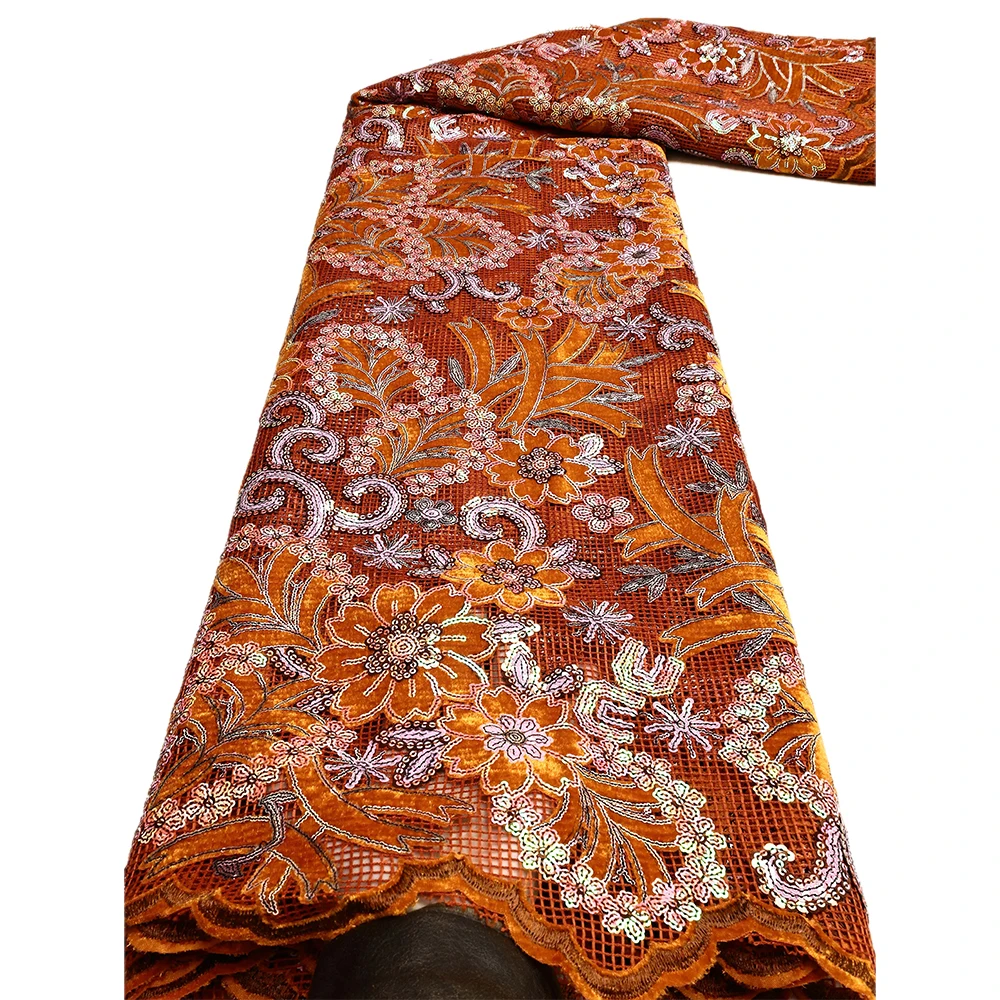 African Velvet Lace Fabric 2026 Nigerian Lace 5 Yards French Velvet Lace Fabrics 5 Yards For Party Wedding Dress Sewing Cloth
African Velvet Lace Fabric 2026 Nigerian Lace 5 Yards French Velvet Lace Fabrics 5 Yards For Party Wedding Dress Sewing Cloth