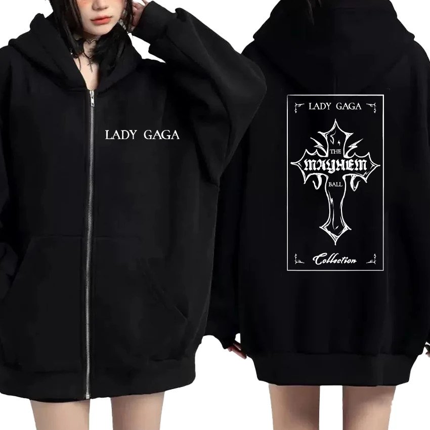 Fashion Lady Gaga Double Sided Print Zip Up Sweatshirt streetwear Style Autumn Winter Men Women Fleece Coat Unisex Zipper Hoodie
Fashion Lady Gaga Double Sided Print Zip Up Sweatshirt streetwear Style Autumn Winter Men Women Fleece Coat Unisex Zipper Hoodie