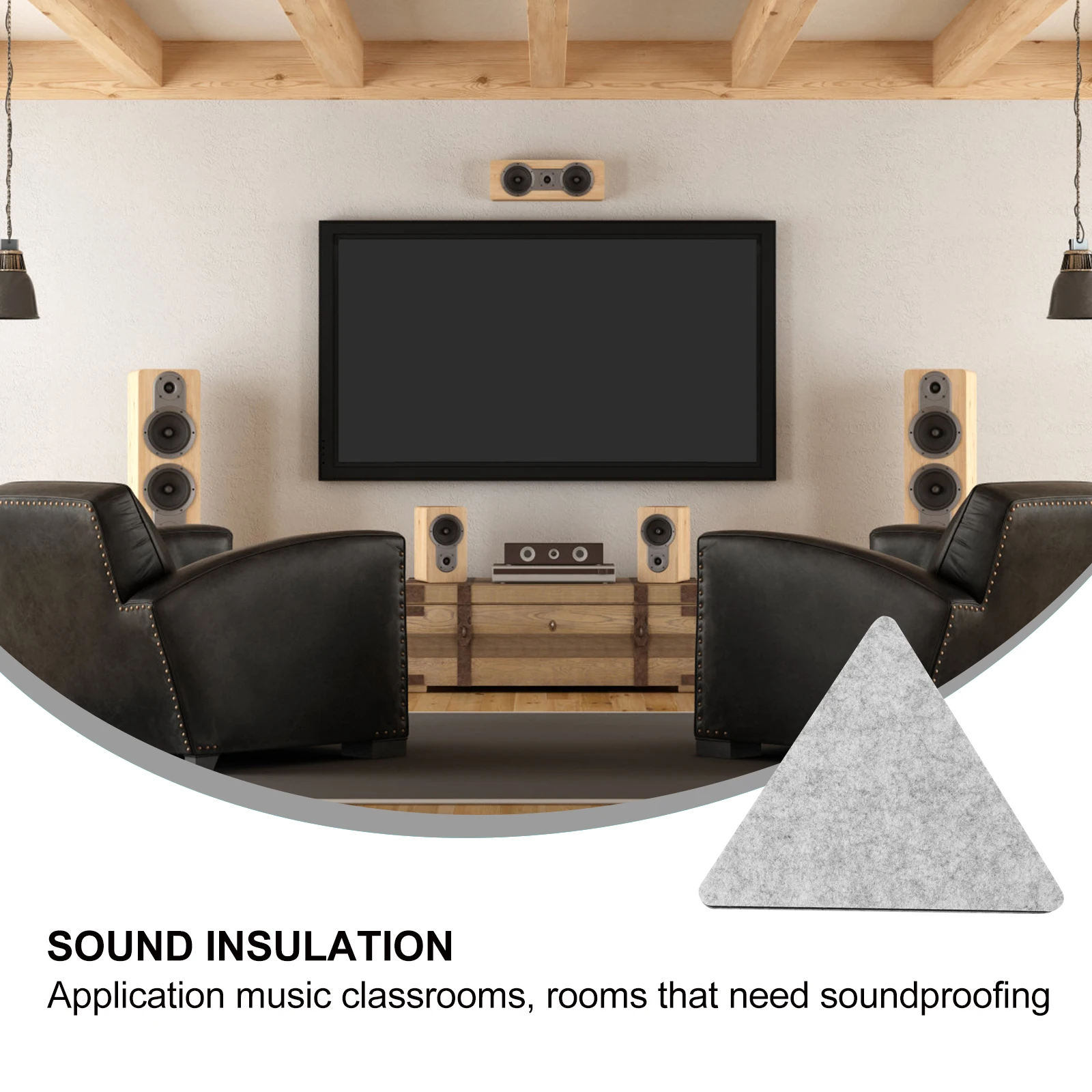 12pcs Felt Board Panel Soundproofing Triangular Wall Decor Office Home Bedroom Acoustic Absorption DIY Background Hanging Photo
12pcs Felt Board Panel Soundproofing Triangular Wall Decor Office Home Bedroom Acoustic Absorption DIY Background Hanging Photo