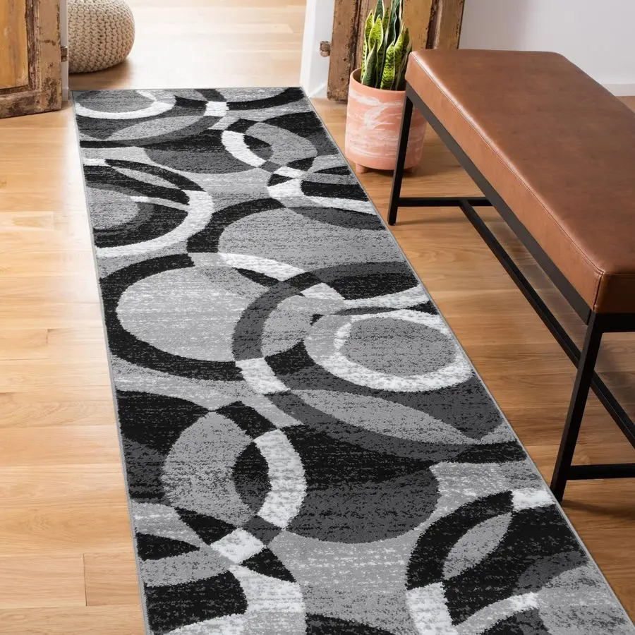 Contemporary Abstract Circles Perfect for high Traffic Areas of Your Living Room,Bedroom,Home Office,Kitchen Runner Rug 2 x 7 Gr
Contemporary Abstract Circles Perfect for high Traffic Areas of Your Living Room,Bedroom,Home Office,Kitchen Runner Rug 2 x 7 Gr