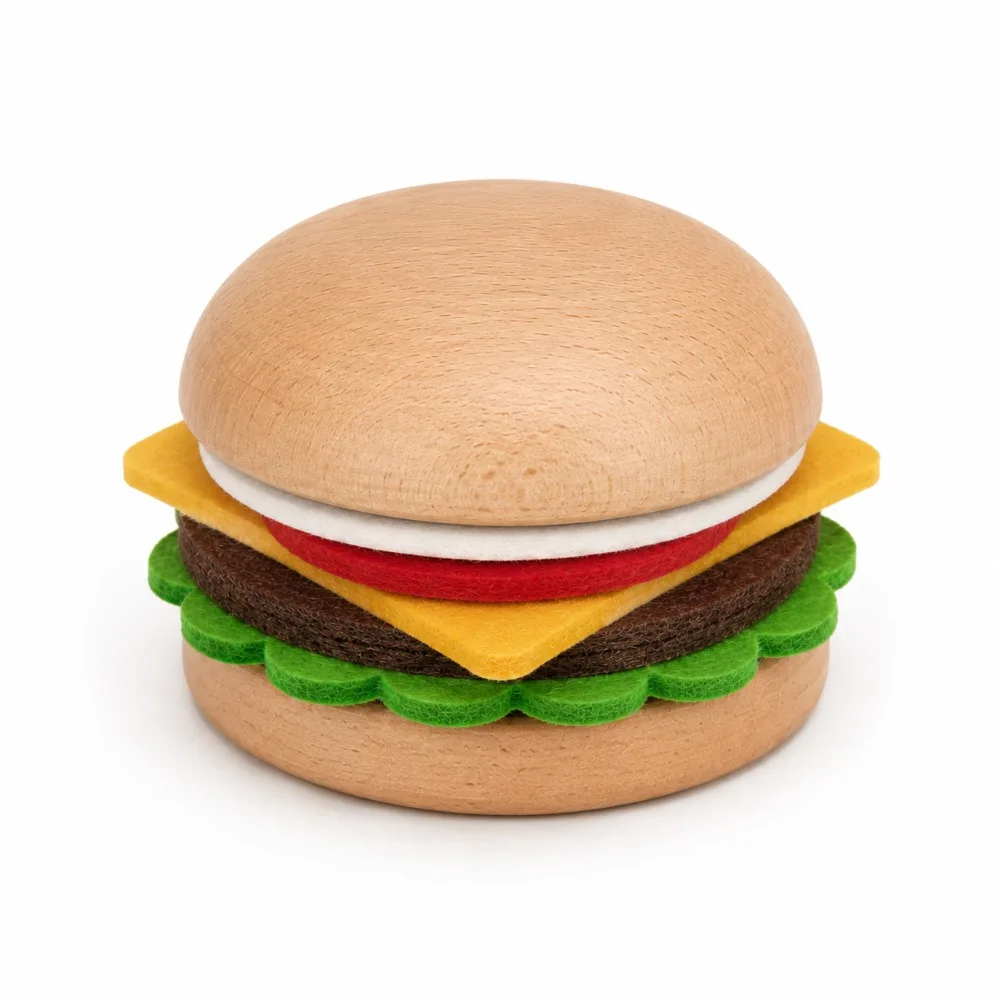 Burger Coasters, Creative Felt Drink Coasters with Beech Wood Holder, Table Protector for Cups and Mugs, Home Office Decor Gifts
Burger Coasters, Creative Felt Drink Coasters with Beech Wood Holder, Table Protector for Cups and Mugs, Home Office Decor Gifts