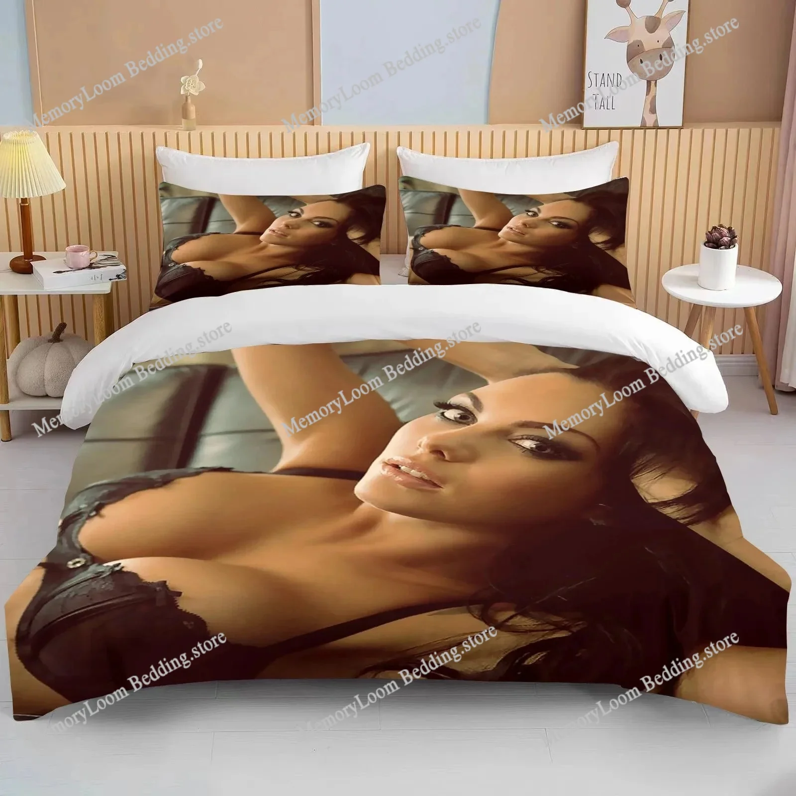 2025 Sizs Adult Sexy Beauty King Size Double Bed Bedding Set Microfiber or Polyester Duvet Cover Set Comforter Bedding Sets
2025 Sizs Adult Sexy Beauty King Size Double Bed Bedding Set Microfiber or Polyester Duvet Cover Set Comforter Bedding Sets
