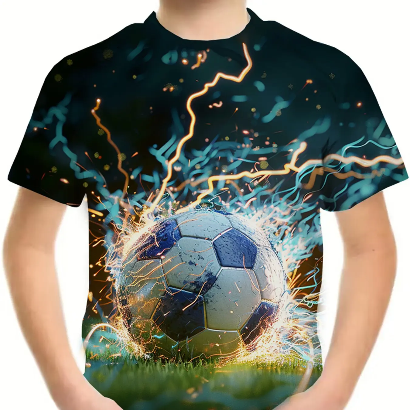 Vibrant Football Graphic Children's Clothing Boys Tshirt Short Sleeve Casual Daily Kids Summer Clothes Pullover O-Neck Girl Tops
Vibrant Football Graphic Children's Clothing Boys Tshirt Short Sleeve Casual Daily Kids Summer Clothes Pullover O-Neck Girl Tops