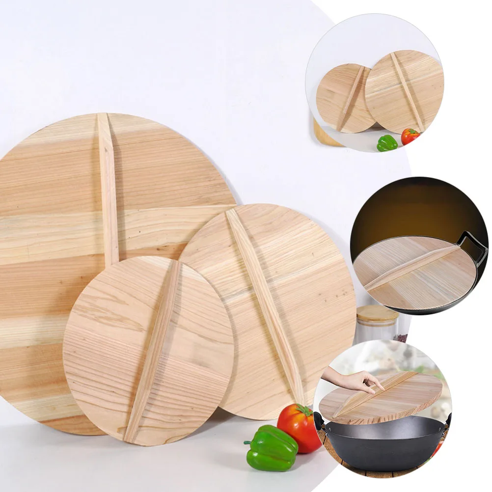 Fir Wood Pot Lid Wok Cover Universal Pans Spill Stopper Thick Anti Oil Splashing Wooden Protector Kitchen Gadget Steam Cooking
Fir Wood Pot Lid Wok Cover Universal Pans Spill Stopper Thick Anti Oil Splashing Wooden Protector Kitchen Gadget Steam Cooking