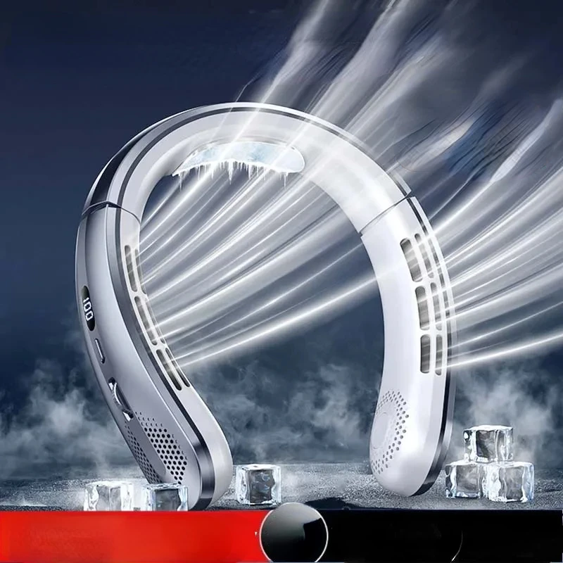 USB Hanging Neck Fan Portable Bladeless Mini Rechargeable Mute LED Digital Display Electric Fans Air Cooler New
USB Hanging Neck Fan Portable Bladeless Mini Rechargeable Mute LED Digital Display Electric Fans Air Cooler New