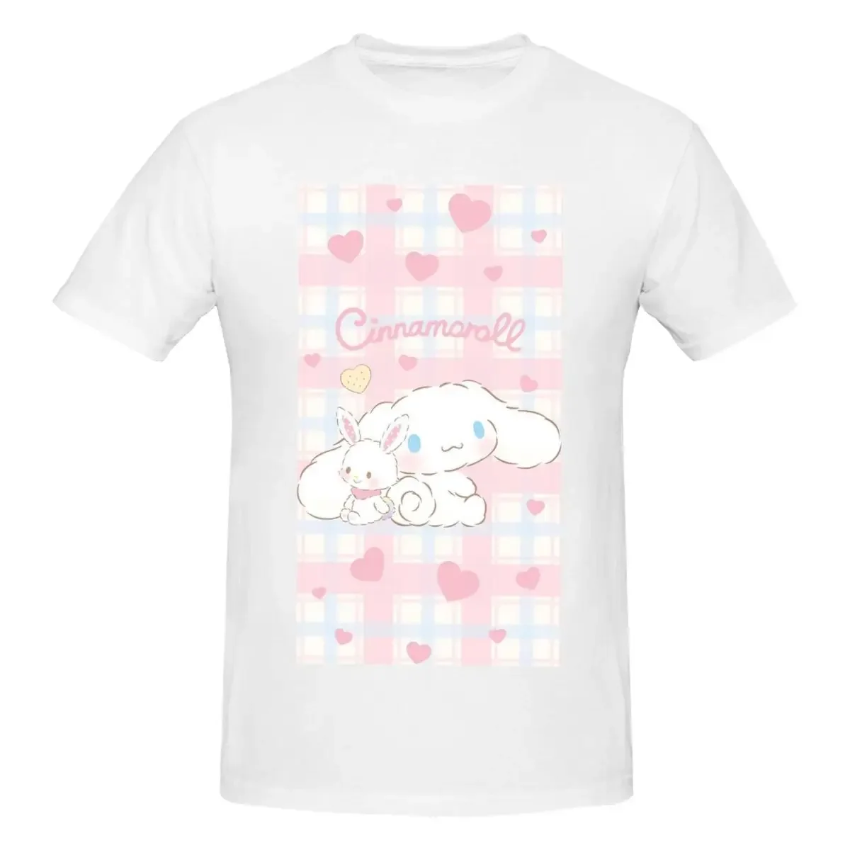 Мужская футболка Cinnamoroll Sanrio, хлопковые футболки большого размера, мужская летняя одежда с короткими рукавами и круглым вырезом, топы S-6XL
Мужская футболка Cinnamoroll Sanrio, хлопковые футболки большого размера, мужская летняя одежда с короткими рукавами и круглым вырезом, топы S-6XL