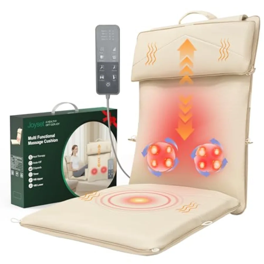 Shiatsu Neck and Back Massager for Chair with Heat 4D Kneading Rolling Up and Down Massage Pad for Pain Relief Deep Tissue Port
Shiatsu Neck and Back Massager for Chair with Heat 4D Kneading Rolling Up and Down Massage Pad for Pain Relief Deep Tissue Port