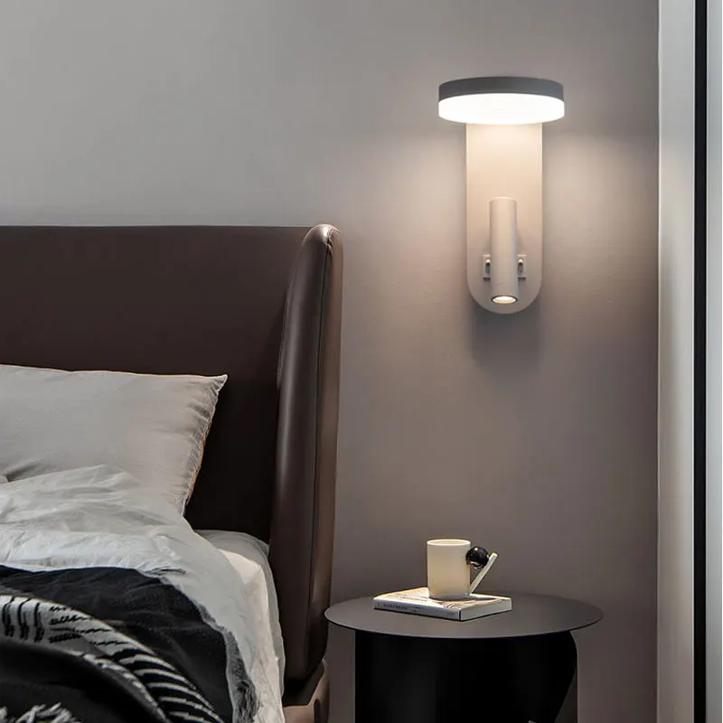 Modern LED Bedroom Bedside With Switch wall fitting Rotatable Spotlight Simple Creative Personalized Wall Lamp
Modern LED Bedroom Bedside With Switch wall fitting Rotatable Spotlight Simple Creative Personalized Wall Lamp
