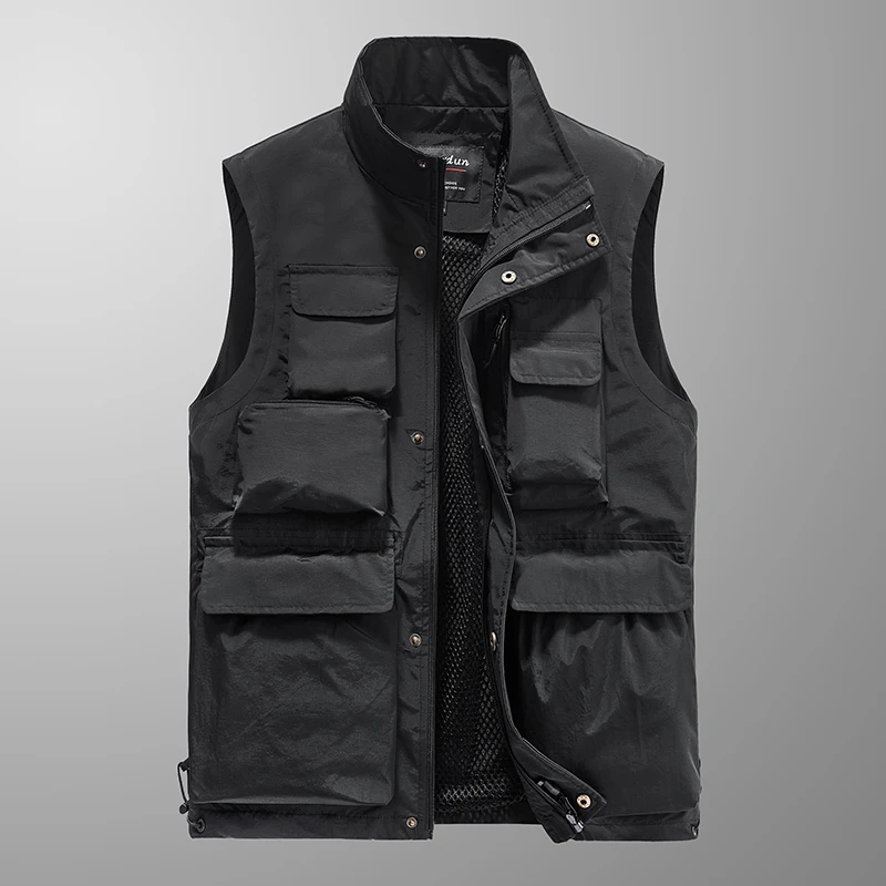 New Spring Autumn Men's Outdoor Hiking Sleeveless Jacket Fishing Multi-pocket Casual Loose Vest Male Photographer Tactical Vest
New Spring Autumn Men's Outdoor Hiking Sleeveless Jacket Fishing Multi-pocket Casual Loose Vest Male Photographer Tactical Vest
