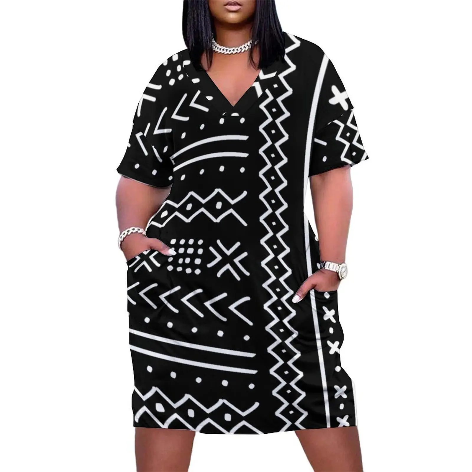 Hand drawn mudcloth Loose Pocket Dress party dress women elegant luxury sexy short dresses daring summer dress women 2025
Hand drawn mudcloth Loose Pocket Dress party dress women elegant luxury sexy short dresses daring summer dress women 2025