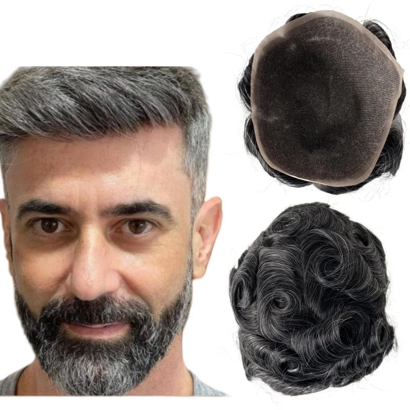 Brazilian Virgin Human Hair Systems #130 Grey Color 32mm Wave Unit 8x10 Full Lace Toupee for Men
Brazilian Virgin Human Hair Systems #130 Grey Color 32mm Wave Unit 8x10 Full Lace Toupee for Men