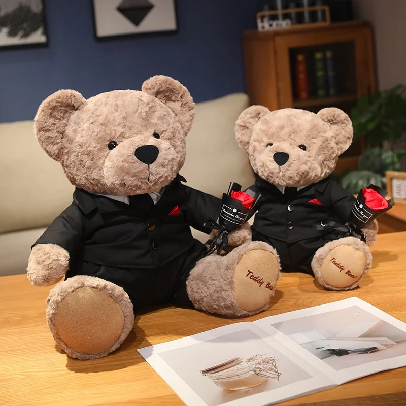 35-60cm Ceremonial Dress Bear Holding Rose Plush Toys Kawaii Stuffed Animal Soft Bears Plushies Doll for Girls Valentine's Gifts
35-60cm Ceremonial Dress Bear Holding Rose Plush Toys Kawaii Stuffed Animal Soft Bears Plushies Doll for Girls Valentine's Gifts