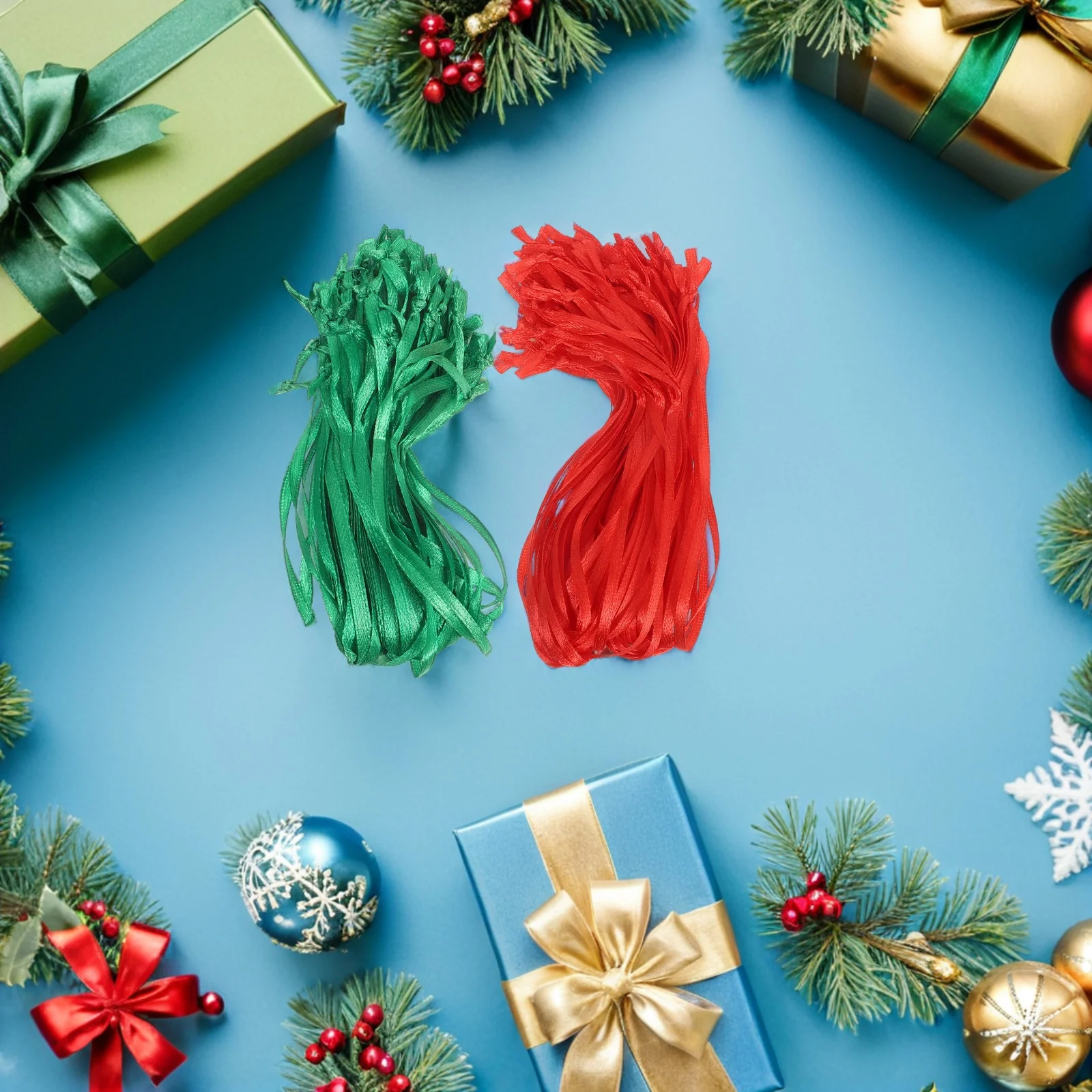 200pcs Christmas Tree Ribbon Hangers Ornament Hanging Strings Red Green Festive Lightweight Polyester Xmas Party Supply Hanging
200pcs Christmas Tree Ribbon Hangers Ornament Hanging Strings Red Green Festive Lightweight Polyester Xmas Party Supply Hanging
