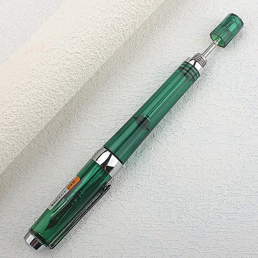 Resin Vacuum Filling Fully Transparent Fountain Pen Iridium EF/F/M Nib Writing Gift Pen Office Supplies Stationery
Resin Vacuum Filling Fully Transparent Fountain Pen Iridium EF/F/M Nib Writing Gift Pen Office Supplies Stationery