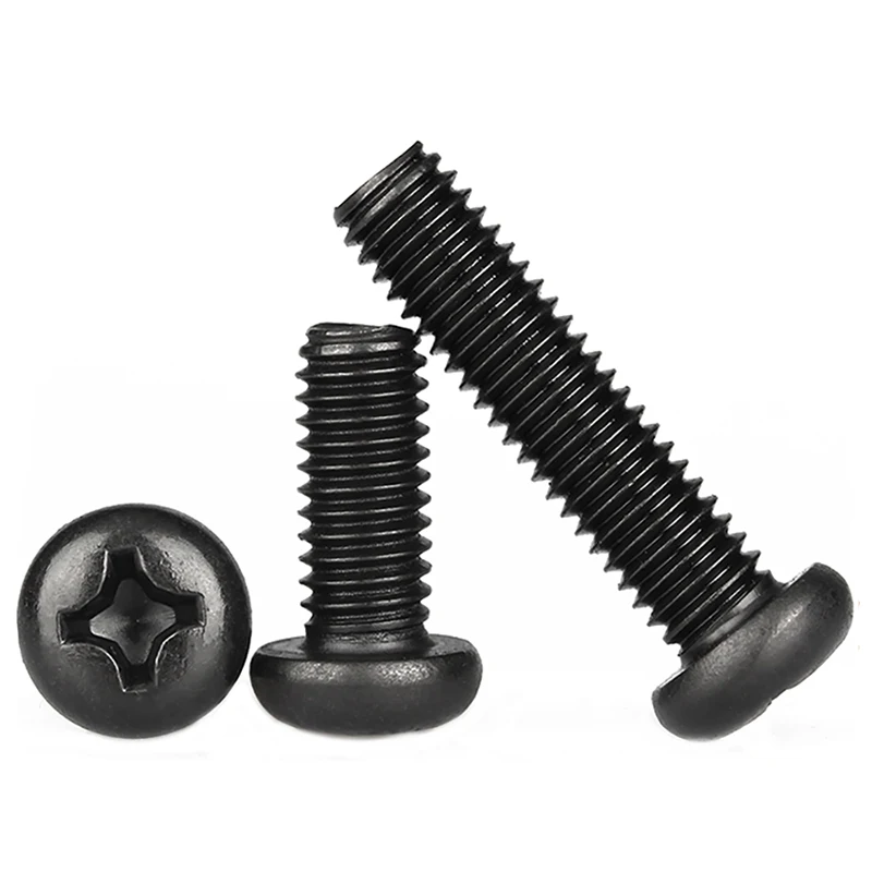 Round Head Cross Screw Black M1 M1.2 M1.4 M1.7 M2 M2.5 M3 Electronic small size Recessed Pan Head Phillips Screws DIN7985 GB818
Round Head Cross Screw Black M1 M1.2 M1.4 M1.7 M2 M2.5 M3 Electronic small size Recessed Pan Head Phillips Screws DIN7985 GB818