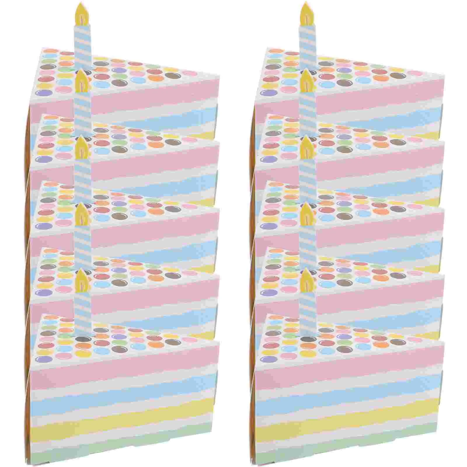 10 Pcs Triangle Cake Shape Birthday Party Creative Gift Boxes Spotted Candy Containers Festive Packaging Small Sweets
10 Pcs Triangle Cake Shape Birthday Party Creative Gift Boxes Spotted Candy Containers Festive Packaging Small Sweets