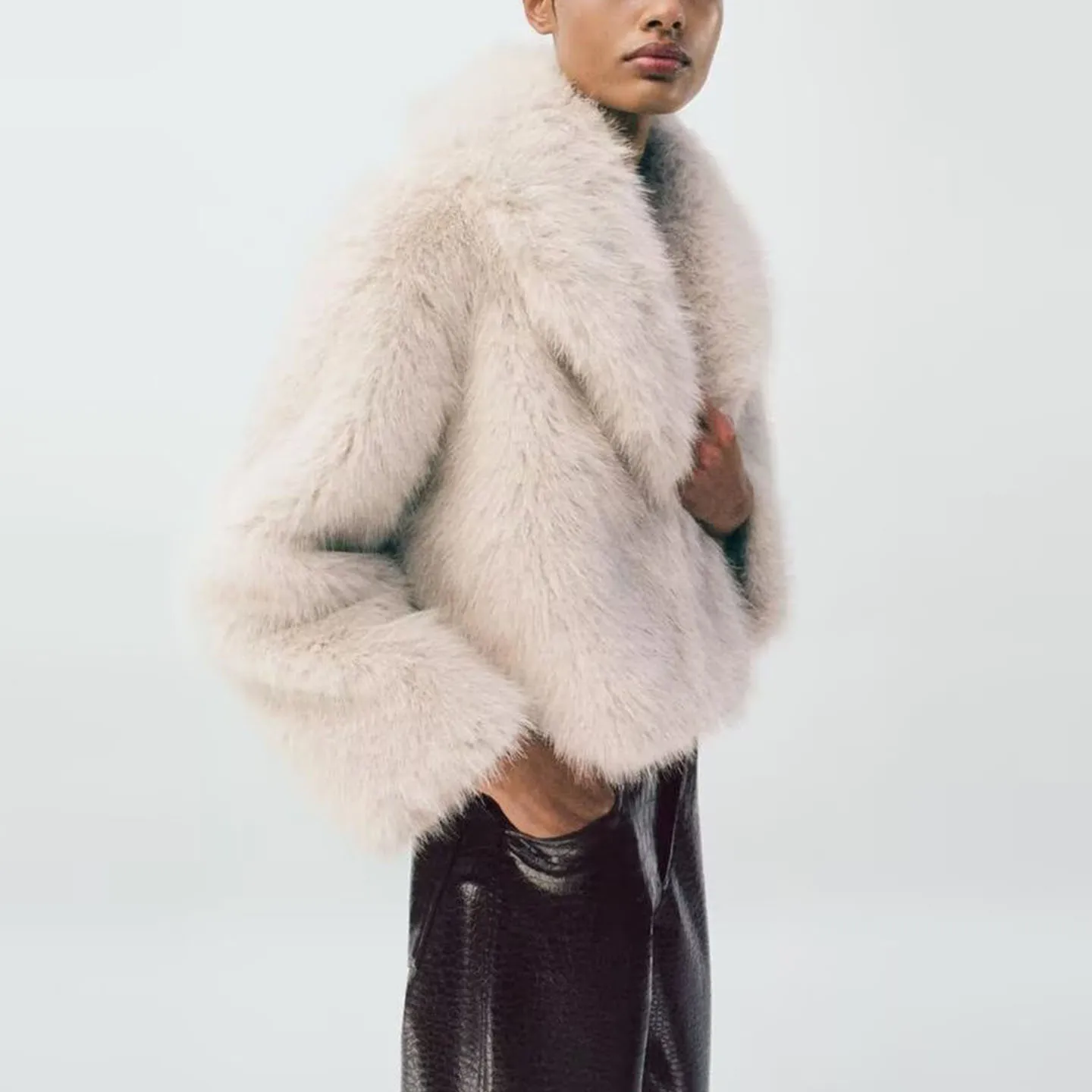 Z Женская верхняя одежда с воротником в стиле ретро Long Sve Faux Fur Effect ort Jaet Stand Fit из другого материала Женская верхняя одежда на осень
Z Женская верхняя одежда с воротником в стиле ретро Long Sve Faux Fur Effect ort Jaet Stand Fit из другого материала Женская верхняя одежда на осень