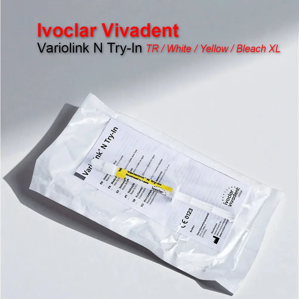 Ivoclar Vivadent Variolink N Try-In Glycerol Paste Dental Luting Cement Optimal Shade TR/A1/A3/Bleach Teeth Restoration Material
Ivoclar Vivadent Variolink N Try-In Glycerol Paste Dental Luting Cement Optimal Shade TR/A1/A3/Bleach Teeth Restoration Material