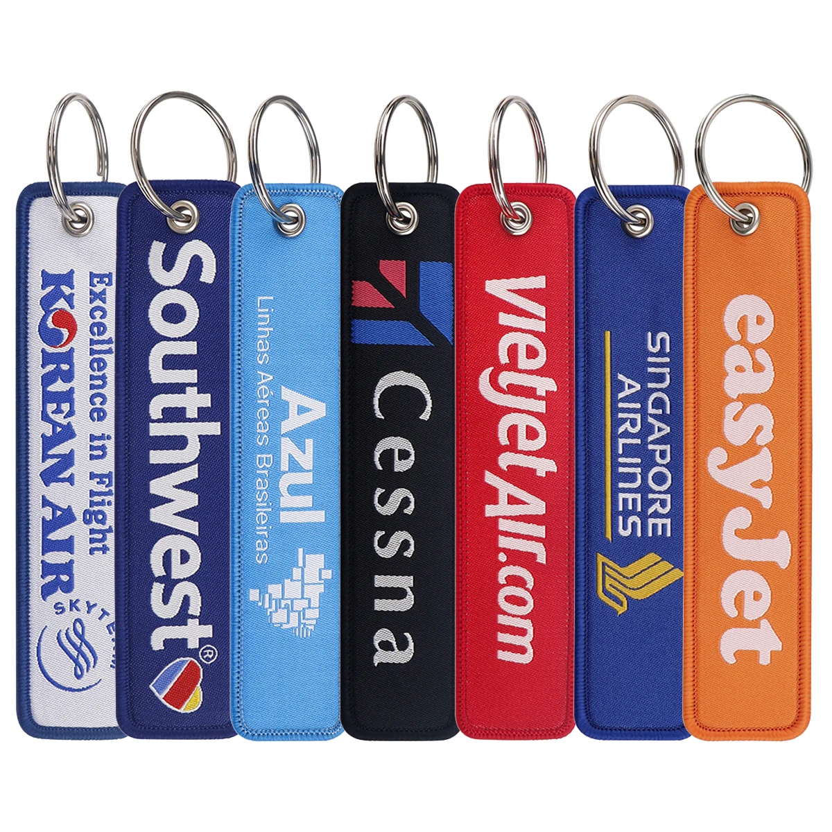 Airline Company Embroidery Key Fob Blue Key Tag For Cars Backpack Keychain Fashion Keyring Gifts for Men Women Accessories
Airline Company Embroidery Key Fob Blue Key Tag For Cars Backpack Keychain Fashion Keyring Gifts for Men Women Accessories