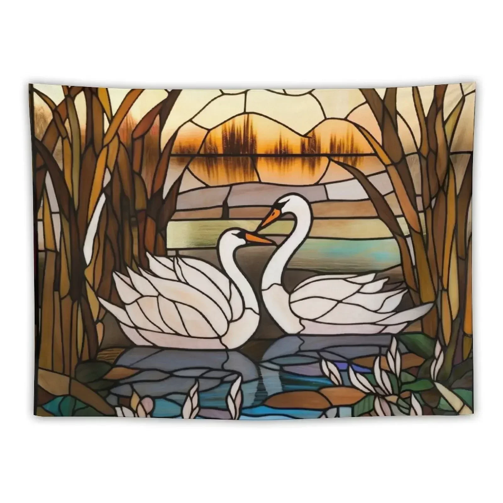 Stained Glass Swan Love Tapestry Bedrooms Decorations Art Mural Nordic Home Decor Tapestry
Stained Glass Swan Love Tapestry Bedrooms Decorations Art Mural Nordic Home Decor Tapestry