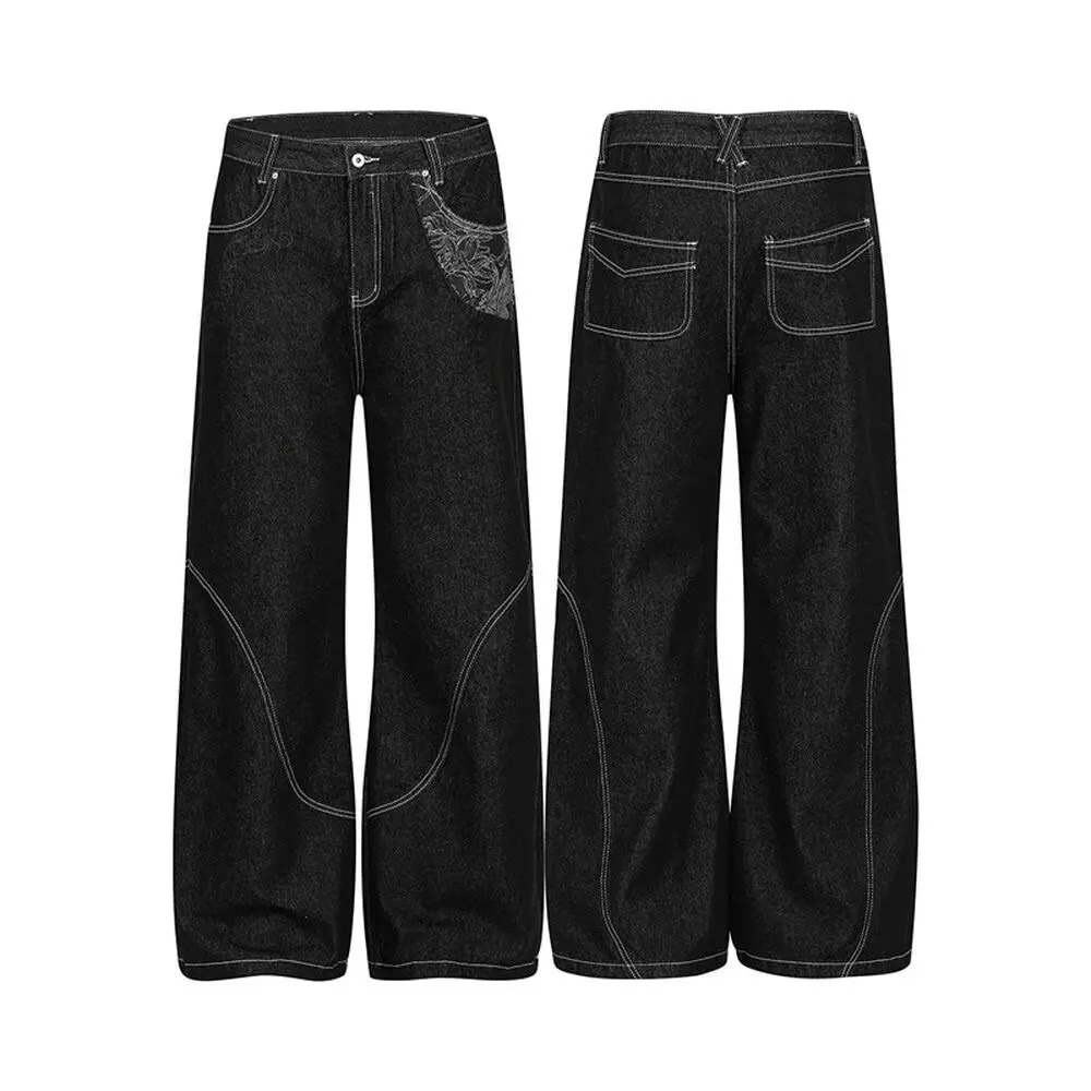 Y2K Gothic Retro Jeans Printed Pattern Floor Pants Wide Leg Pants American High Street Men's and Women's Streets
Y2K Gothic Retro Jeans Printed Pattern Floor Pants Wide Leg Pants American High Street Men's and Women's Streets