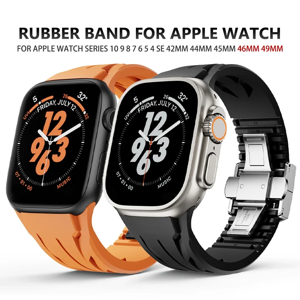 Резиновый спортивный ремешок для Apple Watch Band Ultra 2 1 49 мм 10 9 7 8 45 мм 46 мм Разрез к размере Силиконовый ремешок для браслета iWatch 6 5 4 se
Резиновый спортивный ремешок для Apple Watch Band Ultra 2 1 49 мм 10 9 7 8 45 мм 46 мм Разрез к размере Силиконовый ремешок для браслета iWatch 6 5 4 se
