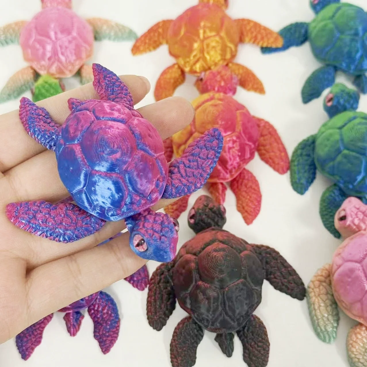 Cute 3D Printed Turtle Figurine with Movable Joints, Creative Animal Model Toy for Kids, Desktop Decor, Christmas Birthday Gift
Cute 3D Printed Turtle Figurine with Movable Joints, Creative Animal Model Toy for Kids, Desktop Decor, Christmas Birthday Gift