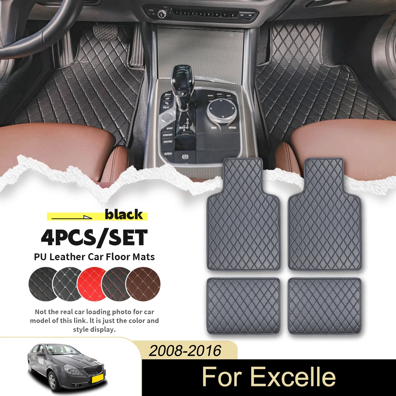 4pcs Universal Car Floor Mats For Buick For Excelle 2008-2016 PU Leather Waterproof and Stain Resistant, Easy to Clean
4pcs Universal Car Floor Mats For Buick For Excelle 2008-2016 PU Leather Waterproof and Stain Resistant, Easy to Clean