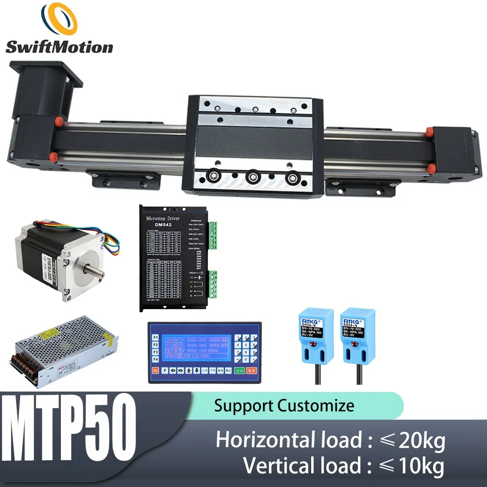 XYZ Belt Drive Module Gantry Cross Slide MTP50 Linear Stage Guide Rail High Precision High Speed for Stepper or Servo Motor
XYZ Belt Drive Module Gantry Cross Slide MTP50 Linear Stage Guide Rail High Precision High Speed for Stepper or Servo Motor