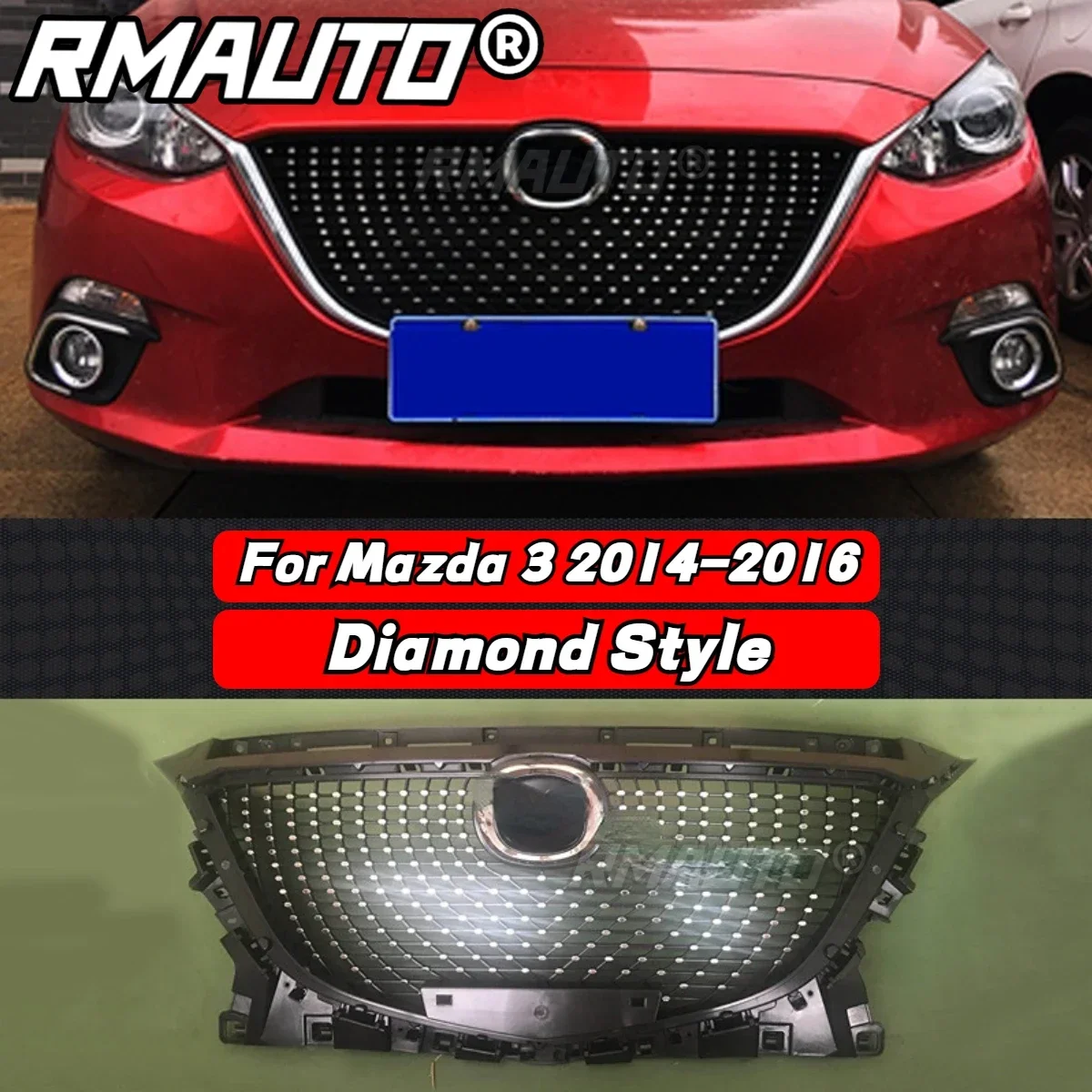 Для Mazda 3 Axela 2014-2016 Алмазный Стиль передний бампер решетка Гонки решетка для Mazda 3 Axela автомобильные аксессуары комплект кузова
Для Mazda 3 Axela 2014-2016 Алмазный Стиль передний бампер решетка Гонки решетка для Mazda 3 Axela автомобильные аксессуары комплект кузова