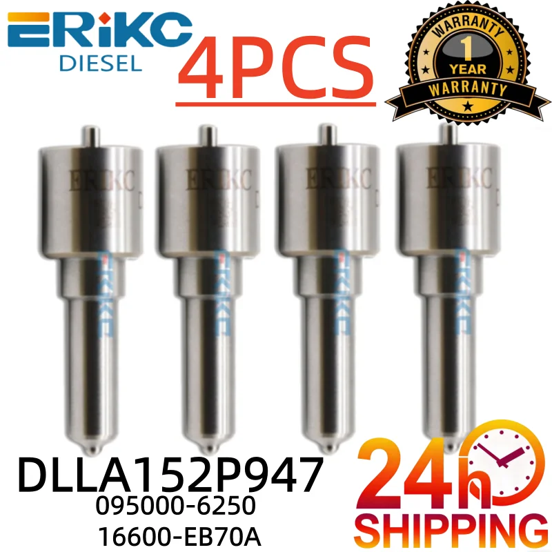 4pcs DLLA152P947 Diesel Fuel Injector 095000-6250 16600-EB70A 16600-EC00A Nozzle DLLA 152 P 947 for Toyota Nissan Navara ERIKC
4pcs DLLA152P947 Diesel Fuel Injector 095000-6250 16600-EB70A 16600-EC00A Nozzle DLLA 152 P 947 for Toyota Nissan Navara ERIKC