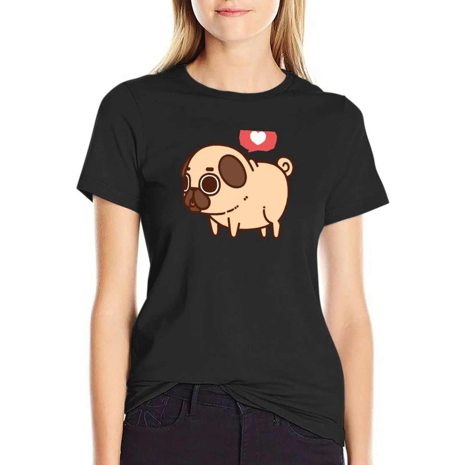 Puglie Pug T-Shirt anime clothes animal print shirt for girls cotton t shirts Women
Puglie Pug T-Shirt anime clothes animal print shirt for girls cotton t shirts Women