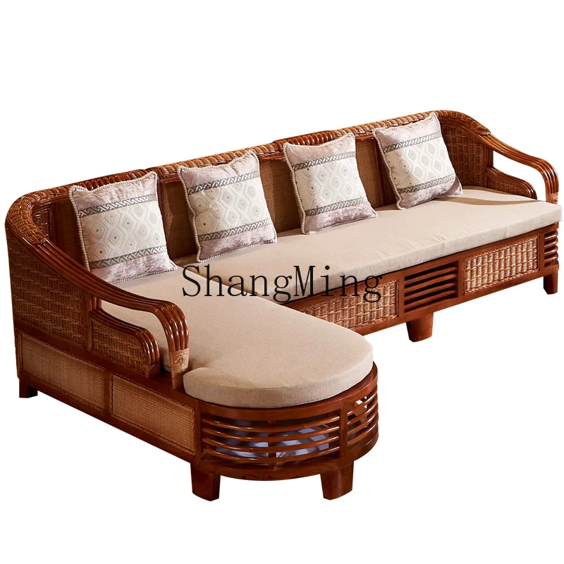 LXY rattan wood sofa combination modern Chinese fabric sofa small apartment living room furniture
LXY rattan wood sofa combination modern Chinese fabric sofa small apartment living room furniture