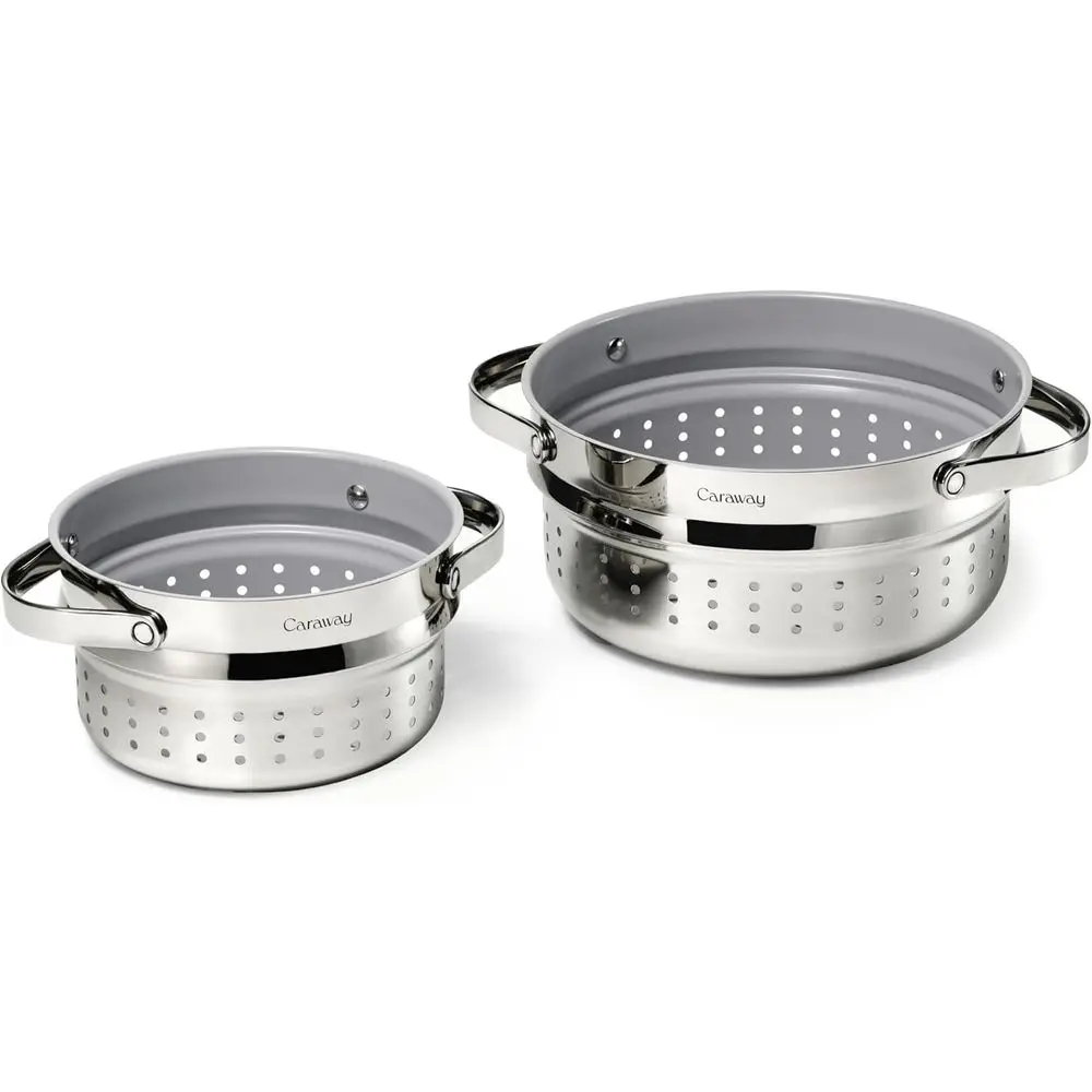 Small & Large Steamer Set – Made with Handles - Non Stick, Non Toxic Coating - Steam Veggies, Seaood, and More - Compatible With
Small & Large Steamer Set – Made with Handles - Non Stick, Non Toxic Coating - Steam Veggies, Seaood, and More - Compatible With