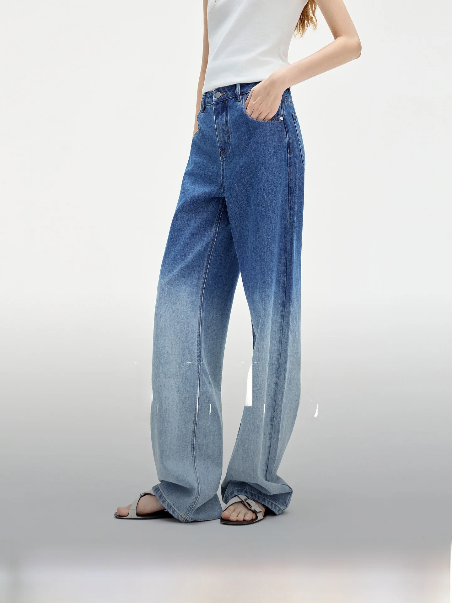 Elle Women's Vintage Washed Denim Jeans Summer New Design Casual Wide Leg Gradient Color Pants Cotton Soft Comfortable Fit
Elle Women's Vintage Washed Denim Jeans Summer New Design Casual Wide Leg Gradient Color Pants Cotton Soft Comfortable Fit
