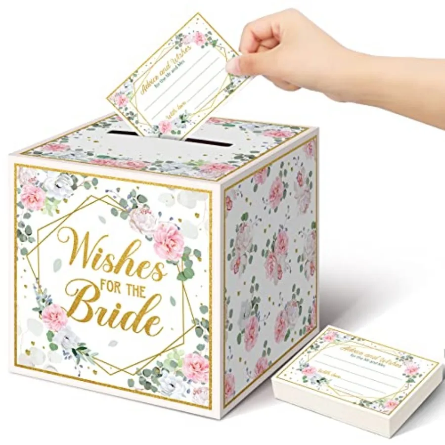 51 Pieces Floral Bridal Advice Cards and Box Set Wedding Bridal Shower Advice Card Holder Box Advice and Wishes Cards Essential
51 Pieces Floral Bridal Advice Cards and Box Set Wedding Bridal Shower Advice Card Holder Box Advice and Wishes Cards Essential