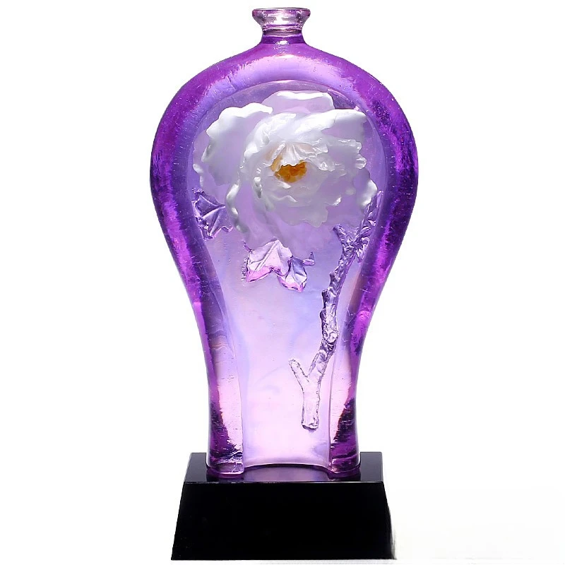 Glazed art bottle ornament high-end Chinese style
Glazed art bottle ornament high-end Chinese style