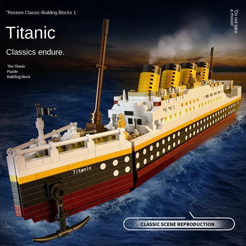 Mini Models Classic Movie Sinking Titanic Ship Block Vehicle Model Assemble Building Bricks Figures Educational Toy Collection
Mini Models Classic Movie Sinking Titanic Ship Block Vehicle Model Assemble Building Bricks Figures Educational Toy Collection
