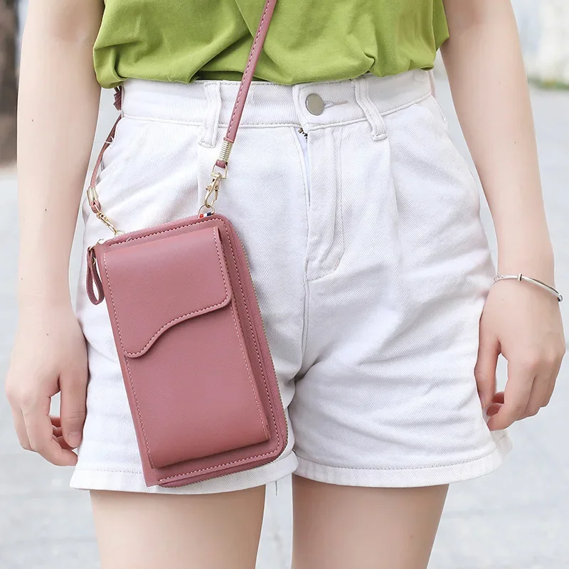 2023 Solid Color Crossbody Shoulder Bags PU Leather Female Cell Phone Pocket Bags
2023 Solid Color Crossbody Shoulder Bags PU Leather Female Cell Phone Pocket Bags