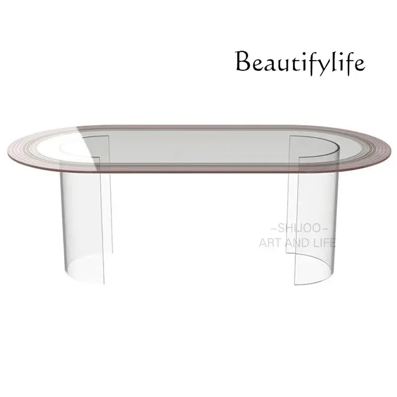designer creative home table Acrylic art dining table size apartment type wabi sand wind negotiation simple dining table
designer creative home table Acrylic art dining table size apartment type wabi sand wind negotiation simple dining table