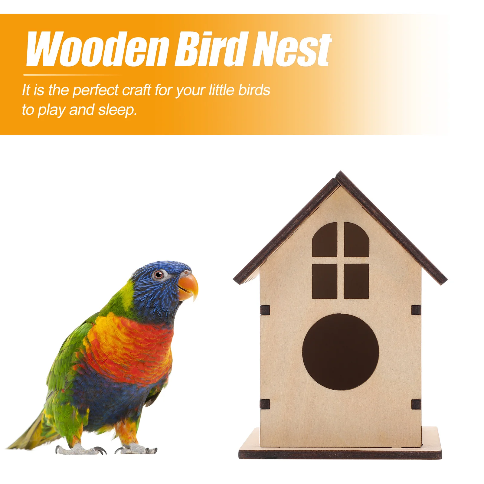 2Pcs Wooden Bird Nest Durable Natural Wood Parrot Breeding Box Creative Bird Nesting House Outdoor Pet Supplies
2Pcs Wooden Bird Nest Durable Natural Wood Parrot Breeding Box Creative Bird Nesting House Outdoor Pet Supplies