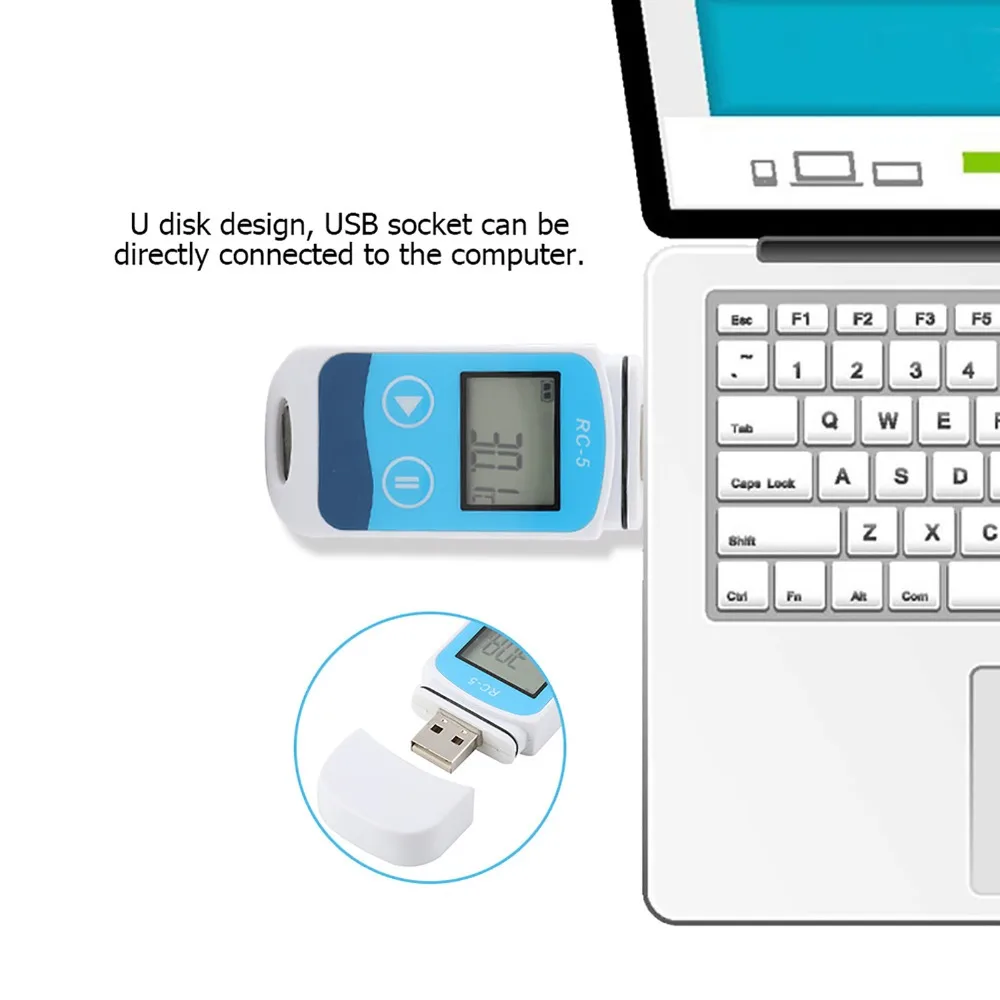 USB flash drive shape Temperature Logger Mini portable RC-5 model Temperature Meter No battery included Auto data record
USB flash drive shape Temperature Logger Mini portable RC-5 model Temperature Meter No battery included Auto data record