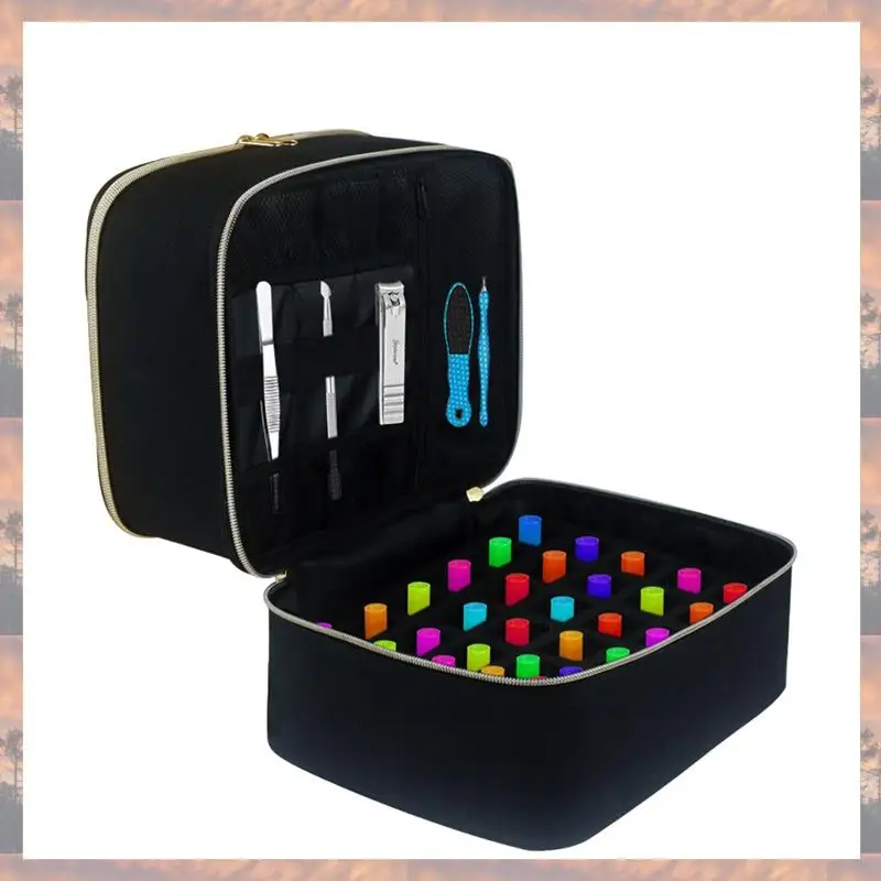 2025 Trend Nail Polish Organizer Nail Polish Storage Bag Portable Nail Polish Holder Holds 30 Bottles And Nail Dryer Lamp, Black
2025 Trend Nail Polish Organizer Nail Polish Storage Bag Portable Nail Polish Holder Holds 30 Bottles And Nail Dryer Lamp, Black