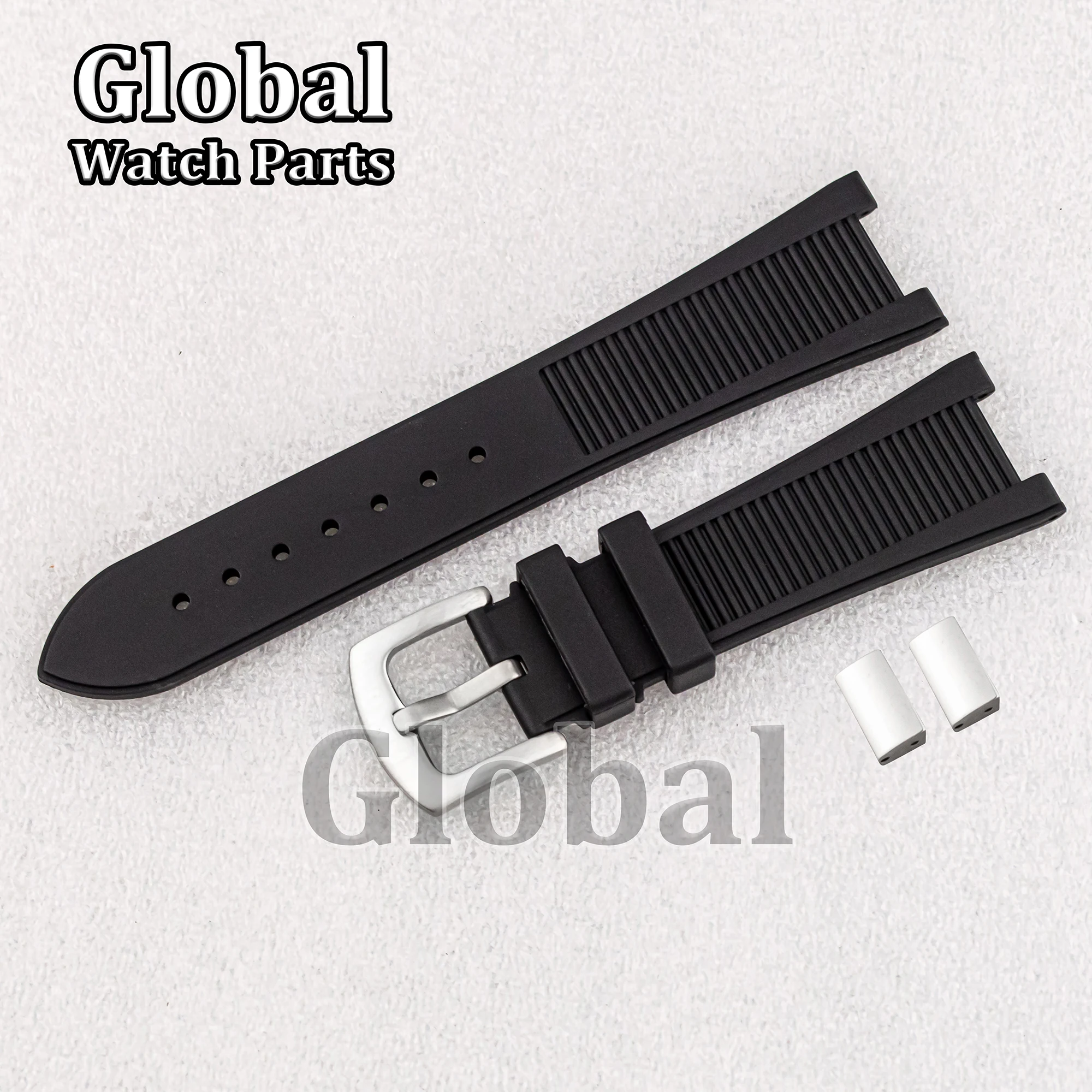 25mm Men's Rubber Watch Strap High Quality Rubber Watchband Stainless Steel Clasp Blue/Black/Brown Watch Band for Nautilus
25mm Men's Rubber Watch Strap High Quality Rubber Watchband Stainless Steel Clasp Blue/Black/Brown Watch Band for Nautilus
