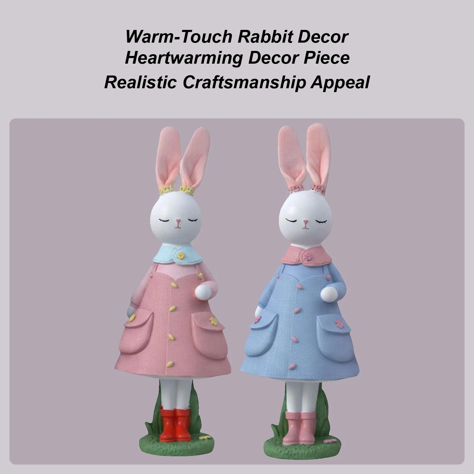 Пасхальный кролик из смолы, пасхальный зайчик в юбке, милые фигурки кроликов, настольная скульптура для гостиной, спальни, украшение для дома
Пасхальный кролик из смолы, пасхальный зайчик в юбке, милые фигурки кроликов, настольная скульптура для гостиной, спальни, украшение для дома