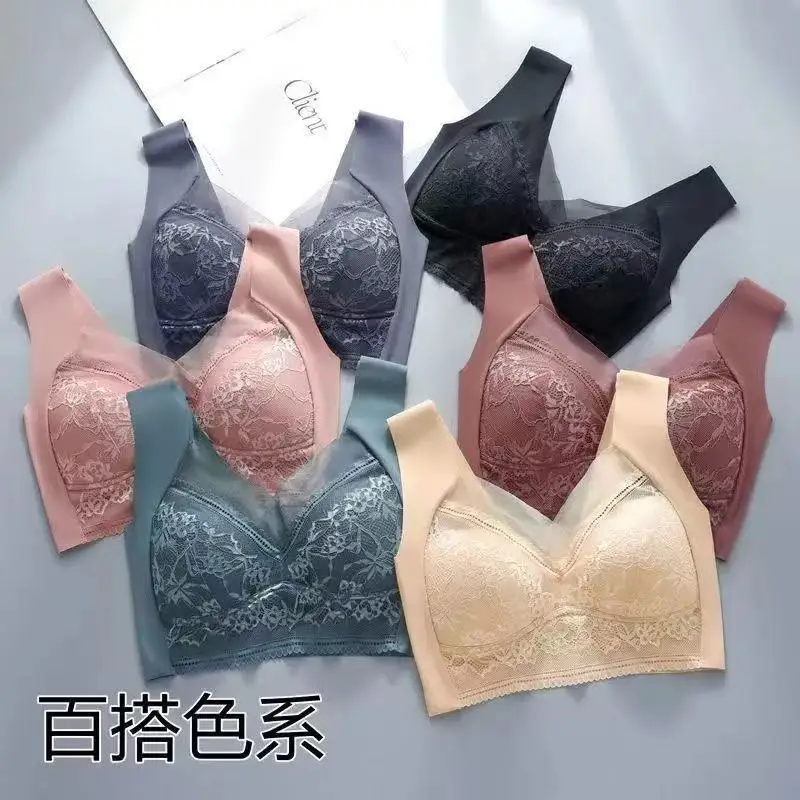 Laceless, wire-free, plus-size vest-style bra made of ice silk, seamless, with a push-up effect, breathable and thin
Laceless, wire-free, plus-size vest-style bra made of ice silk, seamless, with a push-up effect, breathable and thin