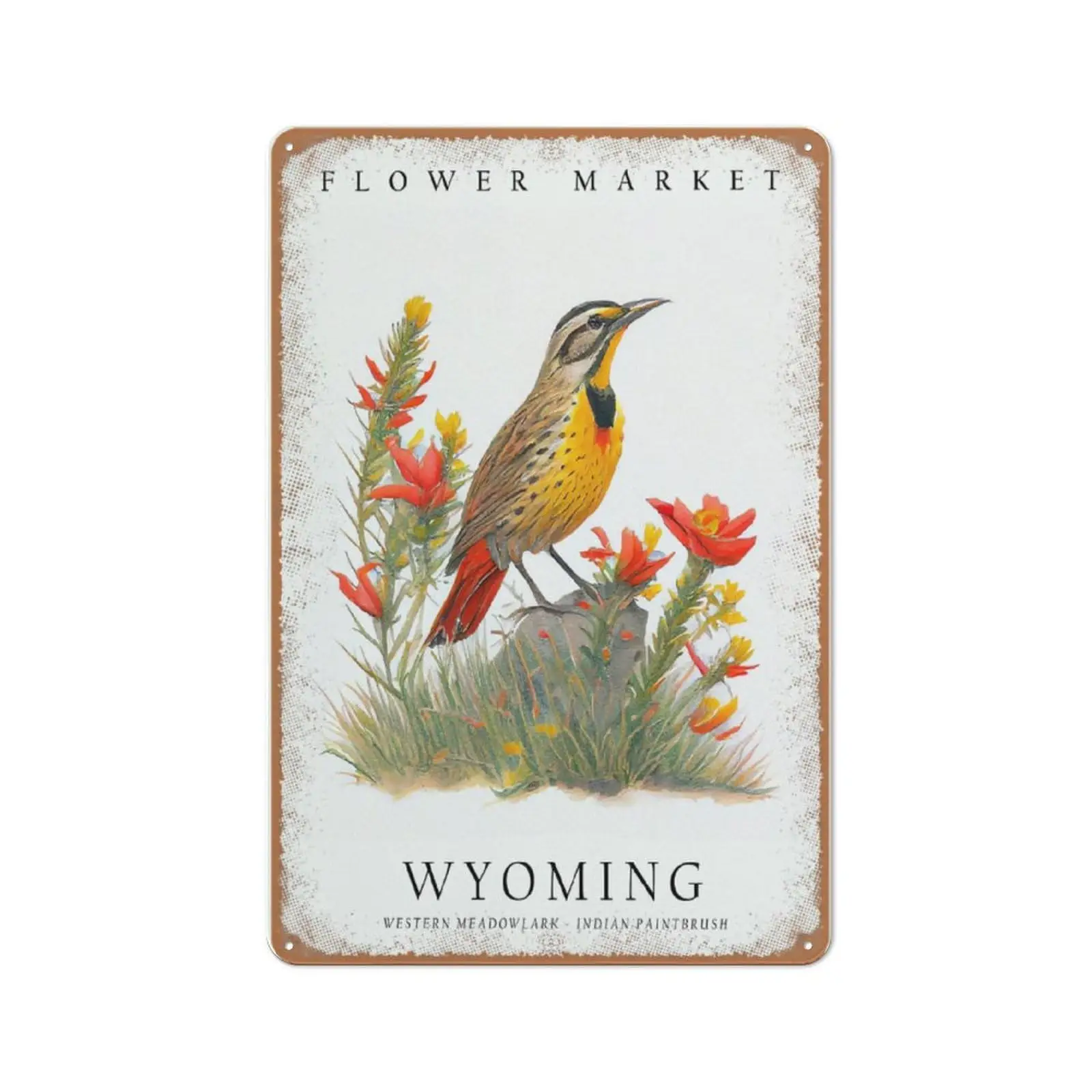 Wyoming State Bird and Flower Художественная печать, Wyoming State Flower, Wyoming Wall Art, домашний декор, металлический жестяной знак, Настенный декор, мужская пещера B
Wyoming State Bird and Flower Художественная печать, Wyoming State Flower, Wyoming Wall Art, домашний декор, металлический жестяной знак, Настенный декор, мужская пещера B