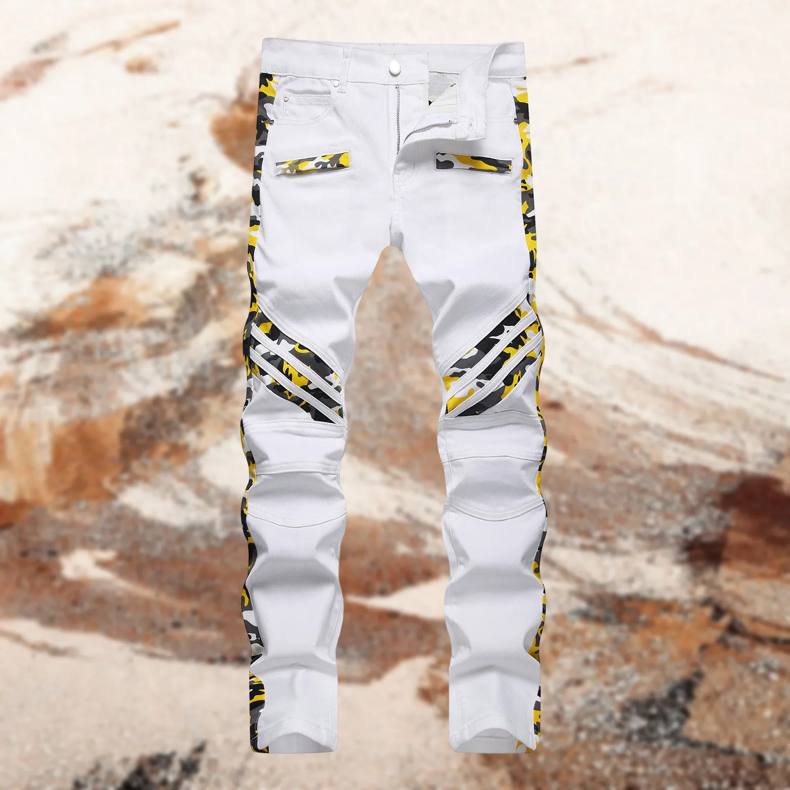 High Street Mens Straight Ripped Jeans Distressed Denim Pants Men Fashion Hip Hop Zipper Designer White Yellow Cotton Jeans
High Street Mens Straight Ripped Jeans Distressed Denim Pants Men Fashion Hip Hop Zipper Designer White Yellow Cotton Jeans