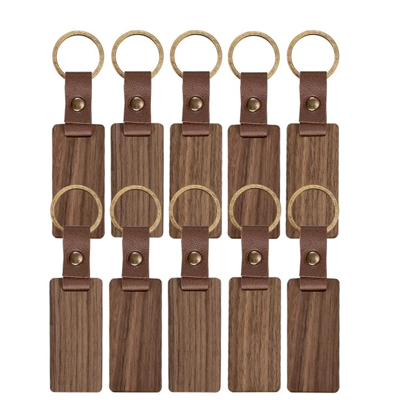 10Pcs Blank Walnut Keychain Wood Keyrings for Birthday Decoration Car Wooden Key Ring Tags Pendant DIY Crafts
10Pcs Blank Walnut Keychain Wood Keyrings for Birthday Decoration Car Wooden Key Ring Tags Pendant DIY Crafts